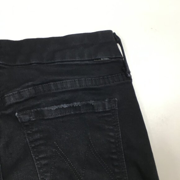 MOTHER Guilty As Sin The Looker Ankle Fray Hem Distressed/Rip Knee Skinny Jeans - Picture 12 of 14